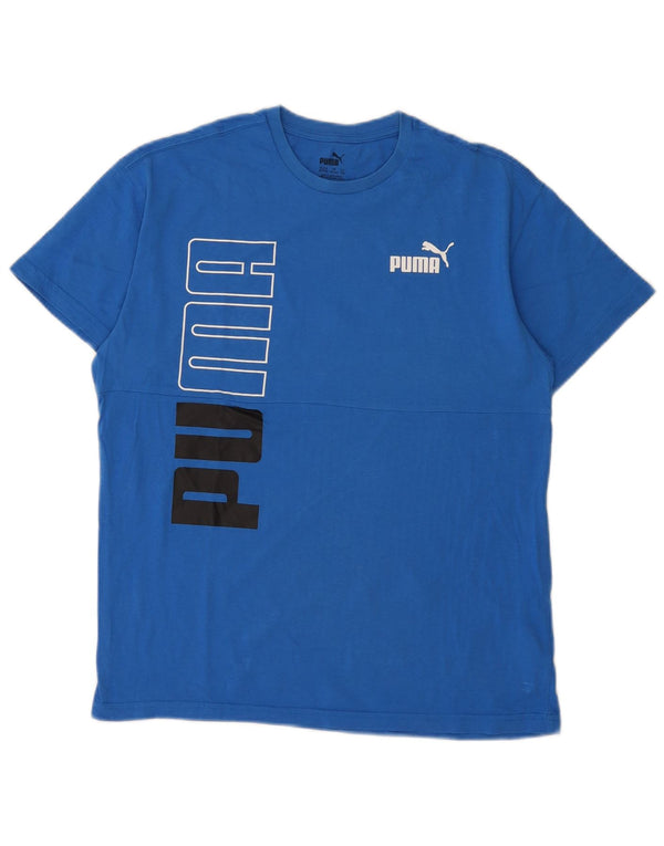 Maglietta grafica Puma da bambino 15-16 anni in cotone blu