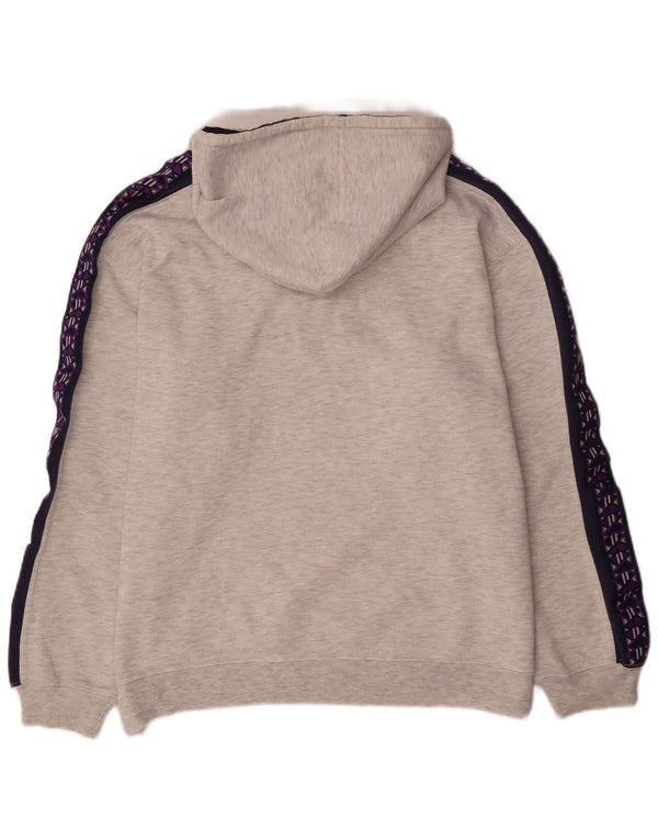 Maglione con cappuccio grafico da uomo Lotto XL grigio color block