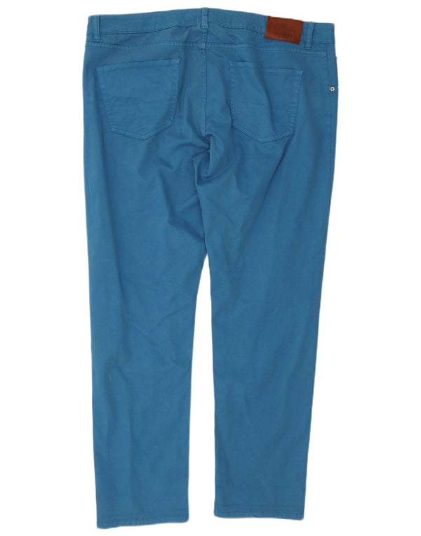 Pantaloni casual dritti da uomo Hackett W44 L31 in cotone blu