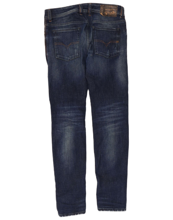 DIESEL Jeans skinny slim effetto consumato da uomo W30 L30 in cotone blu