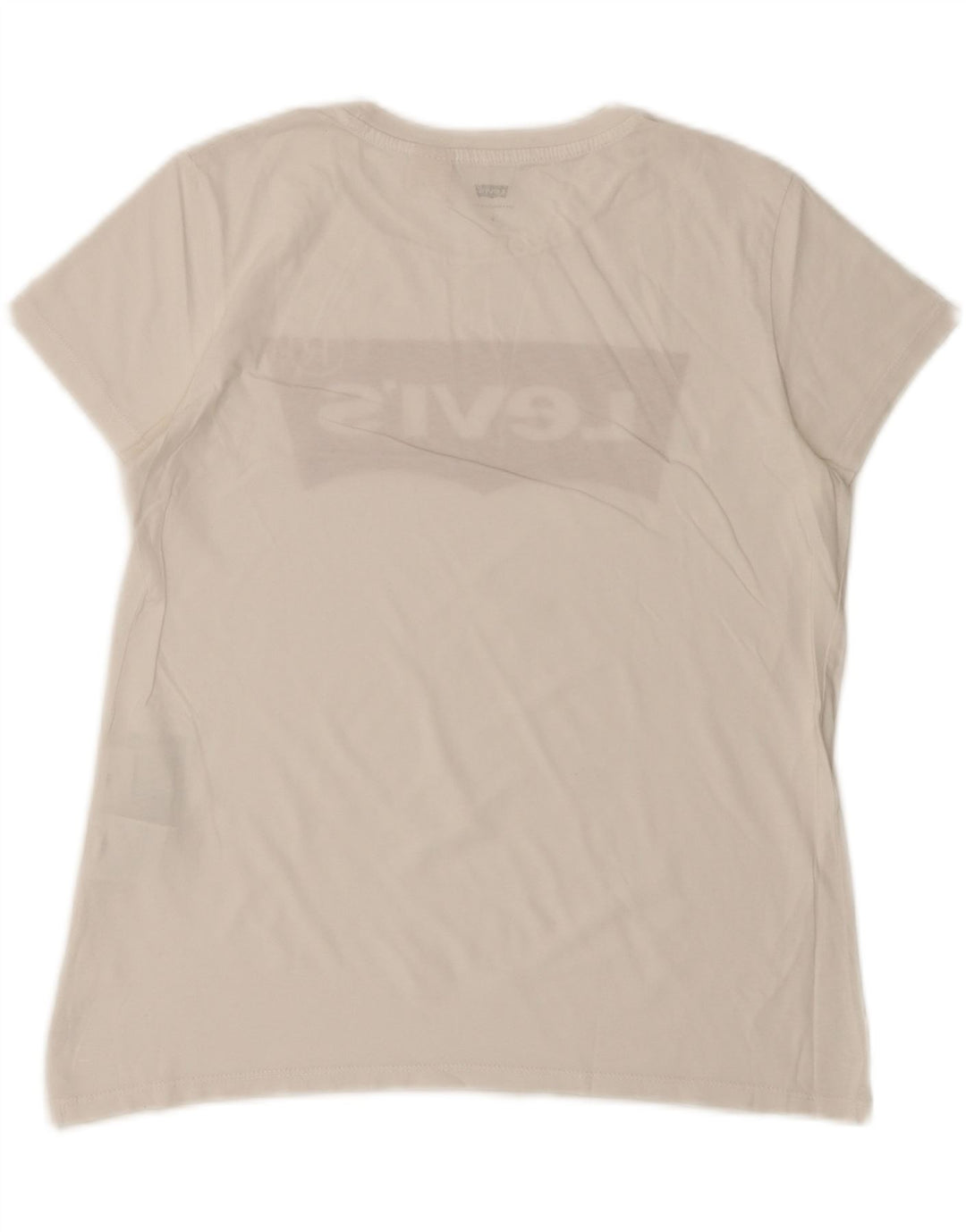 T-shirt grafica da donna Levi's Top UK 10 piccola in cotone bianco