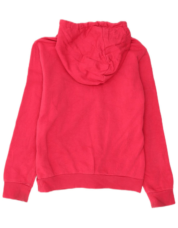 Maglione con cappuccio grafico da donna ADIDAS UK 8/10 piccolo cotone rosa