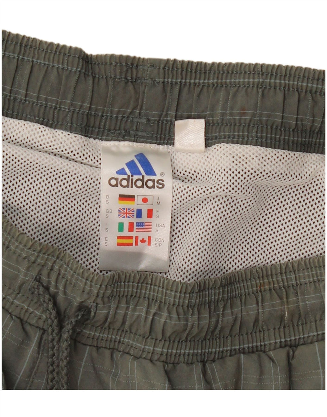 Pantaloncini da bagno da uomo Adidas Small Khaki Check