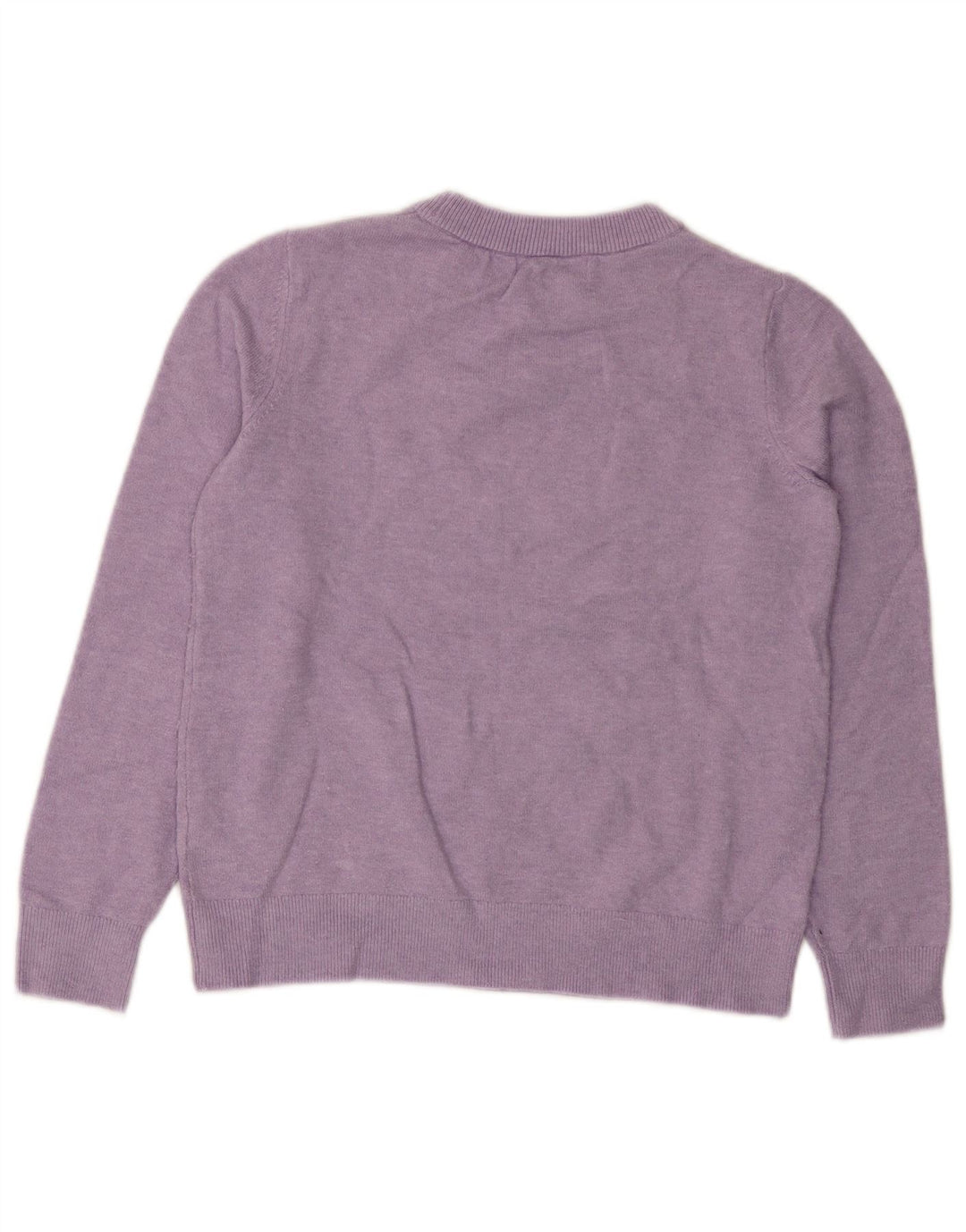 Maglione maglione girocollo da donna Marks & Spencer UK 10 piccolo viola