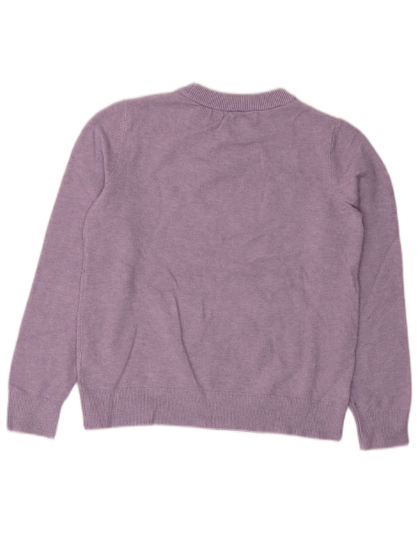 Maglione maglione girocollo da donna Marks & Spencer UK 10 piccolo viola