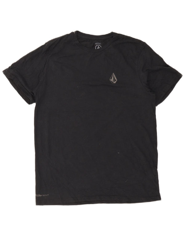 T-shirt grafica da uomo Volcom Modern Fit, taglia grande, in cotone nero