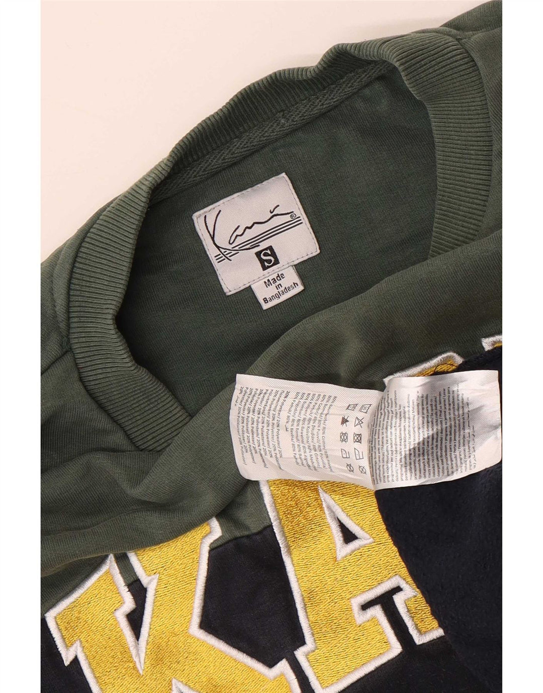 Karl Kani Felpa grafica da uomo Maglione piccolo Blu navy Colourblock
