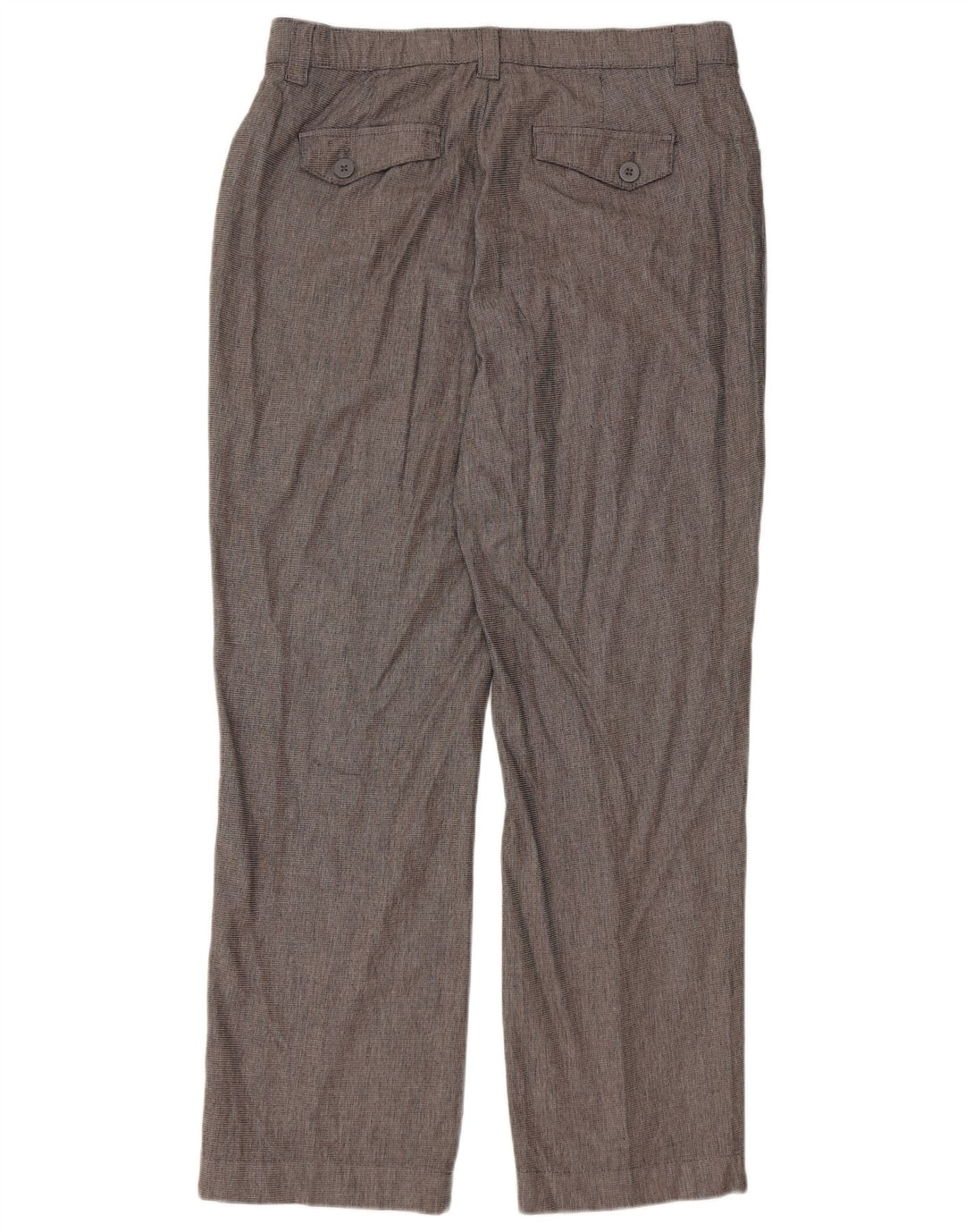 Pantaloni casual dritti da donna LEE US 12 Large W34 L30 Cotone a quadri grigi