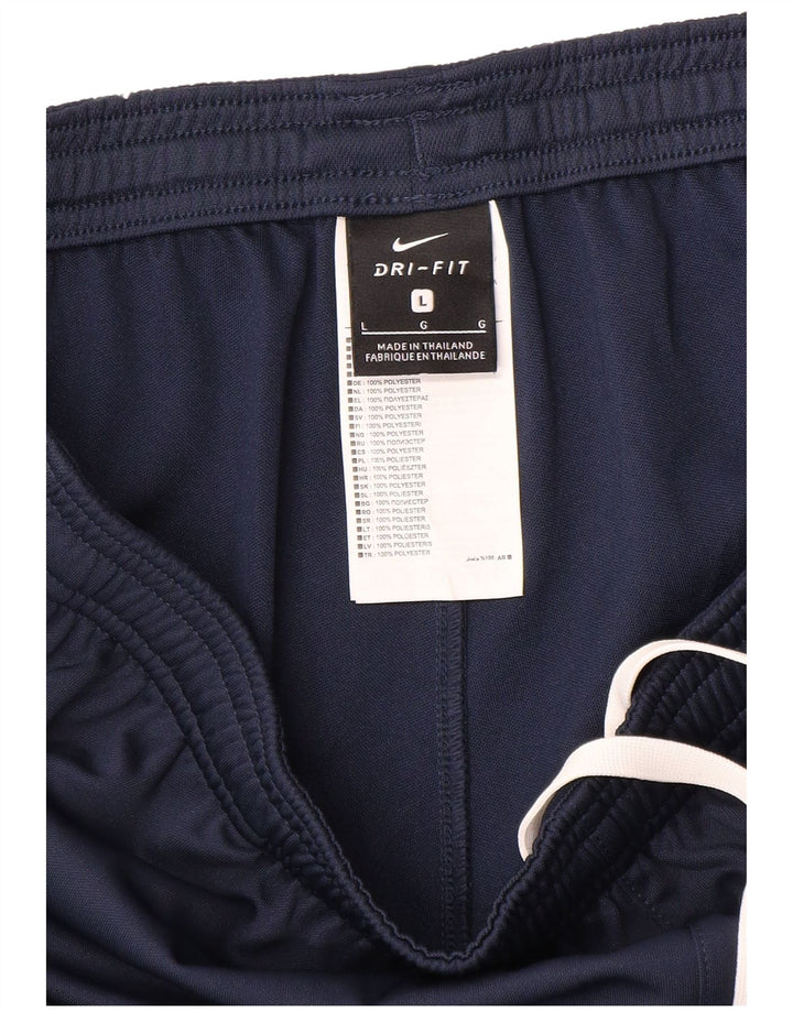 Pantaloni da tuta Nike Dri Fit da uomo, grandi, in poliestere blu navy