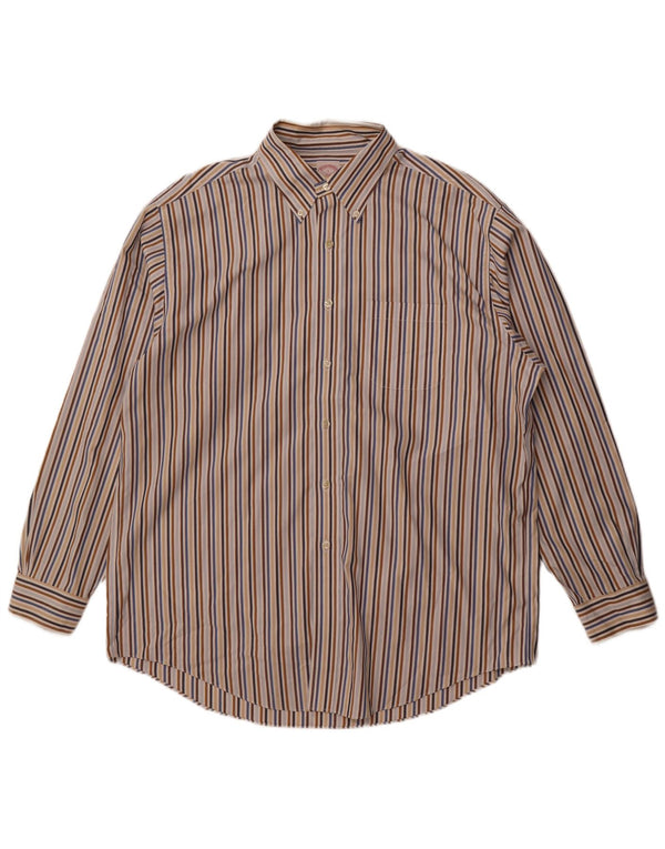 Camicia Brooks Brothers da uomo 346 grande in cotone gessato multicolore