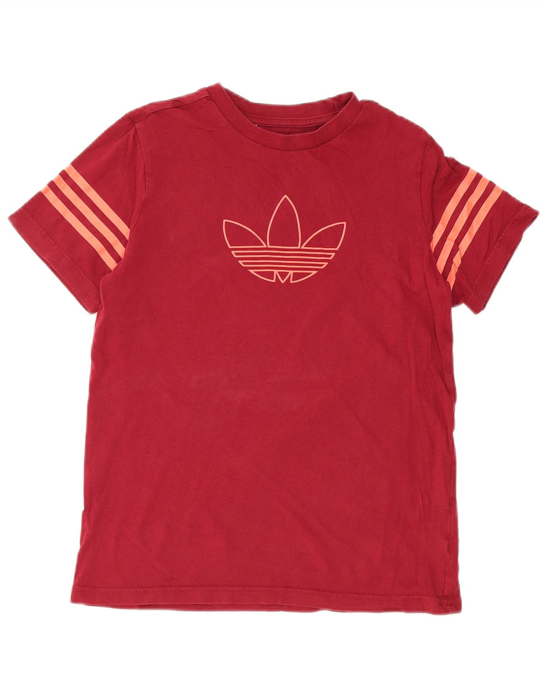 T-shirt grafica ADIDAS per ragazzi 11-12 anni in cotone marrone
