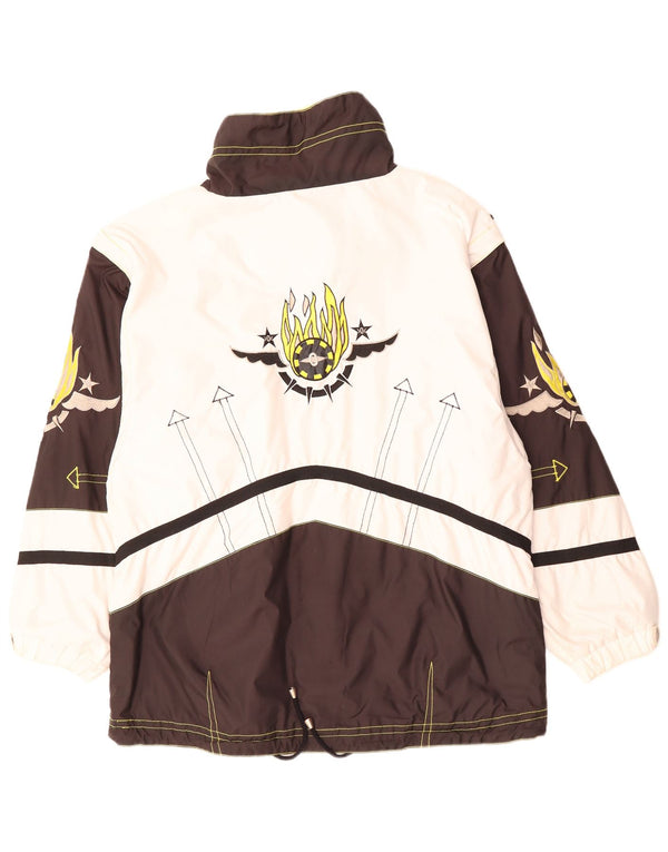 Giacca antipioggia grafica da uomo Killtec UK 40 Large Poliestere color block bianco