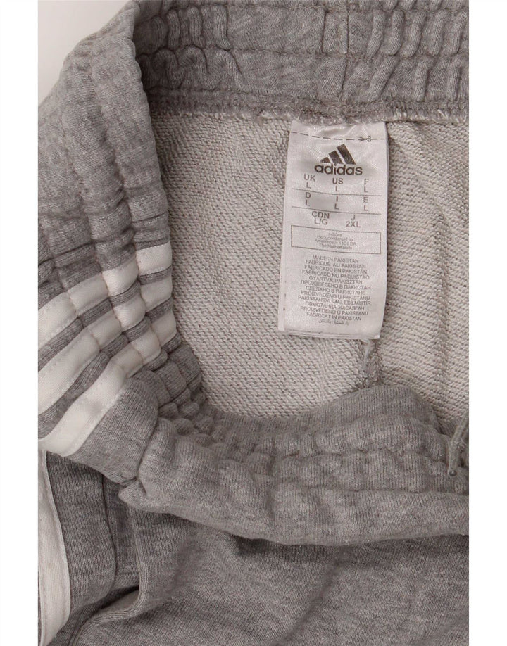 Pantaloni da tuta da uomo Adidas Joggers grandi in cotone grigio