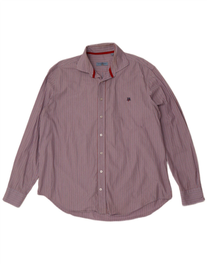 Camicia da uomo Harmont & Blaine 3XL cotone gessato rosso