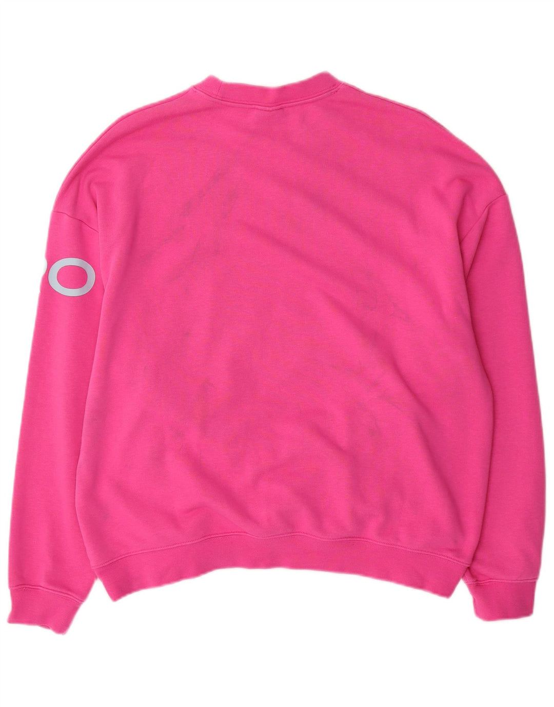 Felpa oversize con grafica Nike da donna UK 14 cotone rosa medio