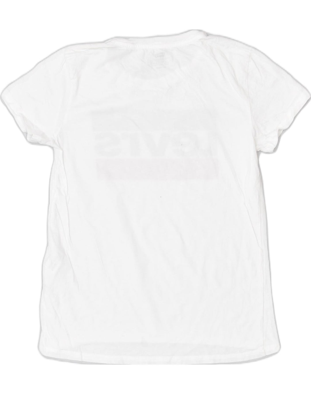 LEVI'S Womens Graphic T-Shirt Top UK 4 XS White Cotton | Vintage | Thrift | Second-Hand | Used Clothing | Messina Hembry 