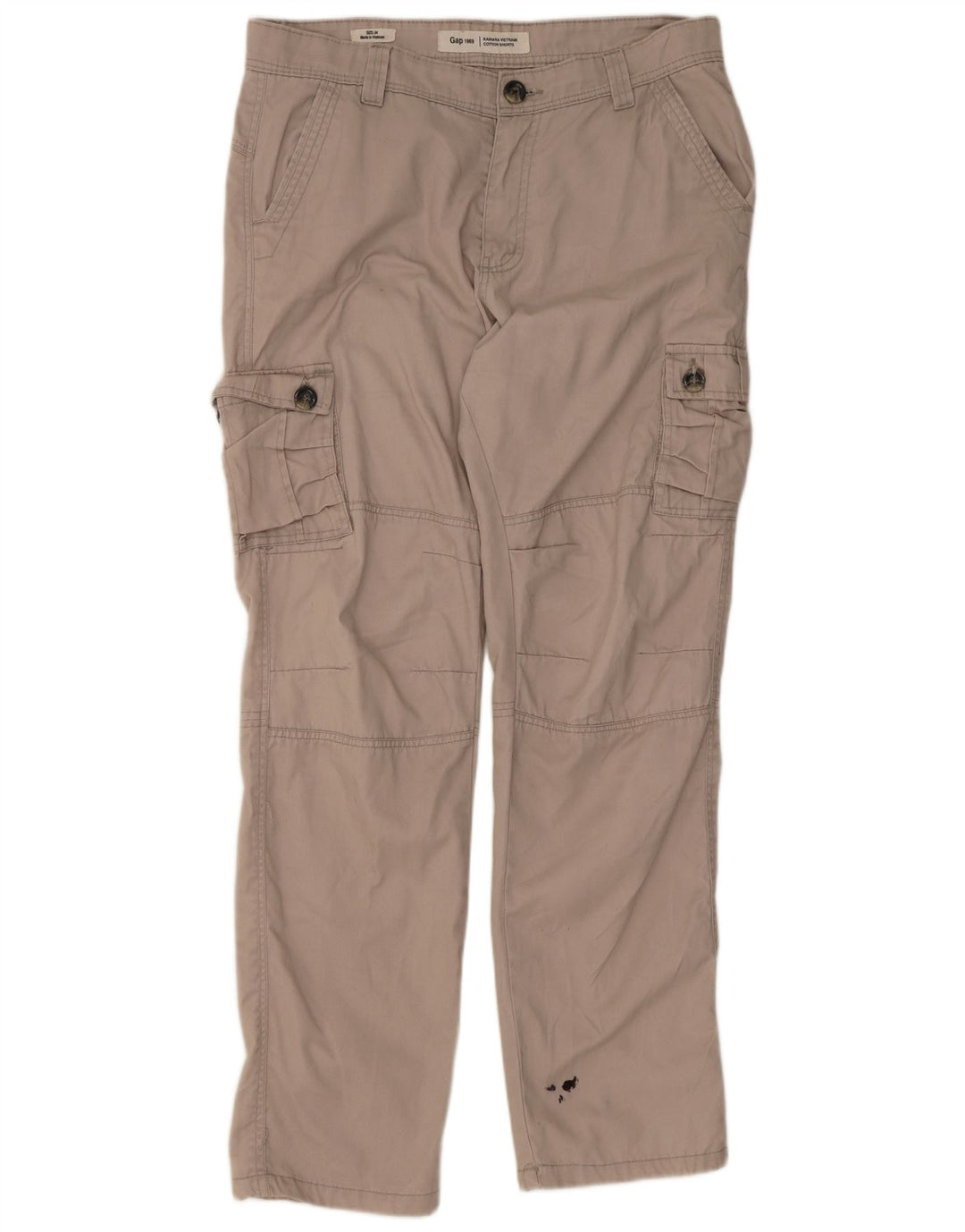 Pantaloni cargo dritti da uomo Gap W34 L31 Beige