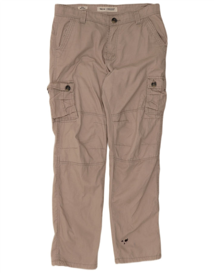 Pantaloni cargo dritti da uomo Gap W34 L31 Beige