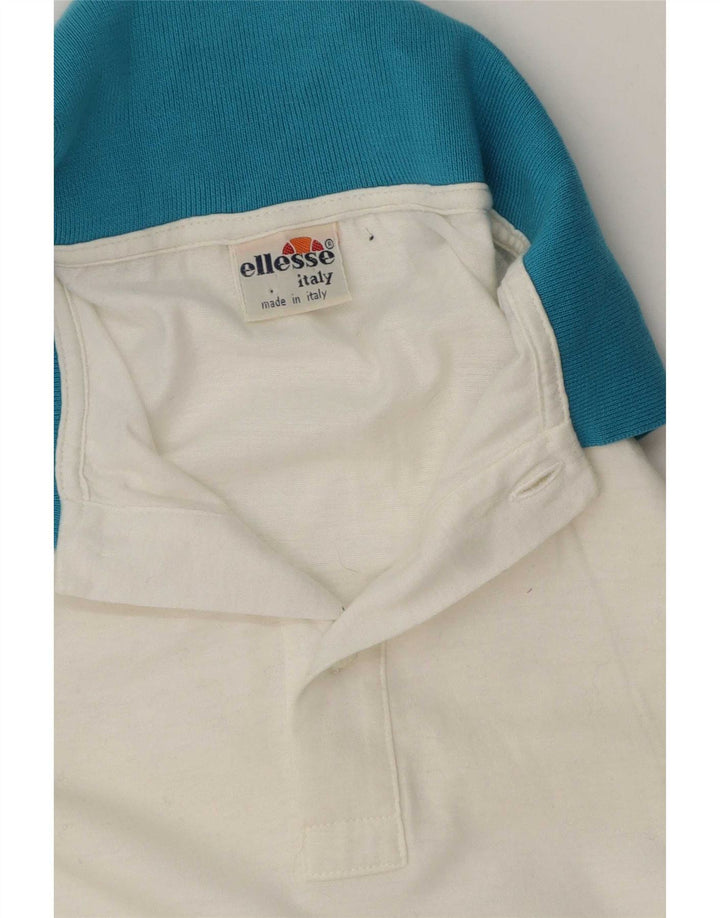 Polo da rugby da uomo Ellesse grande bianca geometrica
