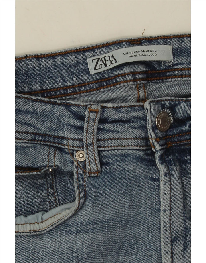 Jeans slim da uomo ZARA EU 38 Small W30 L28 Blu