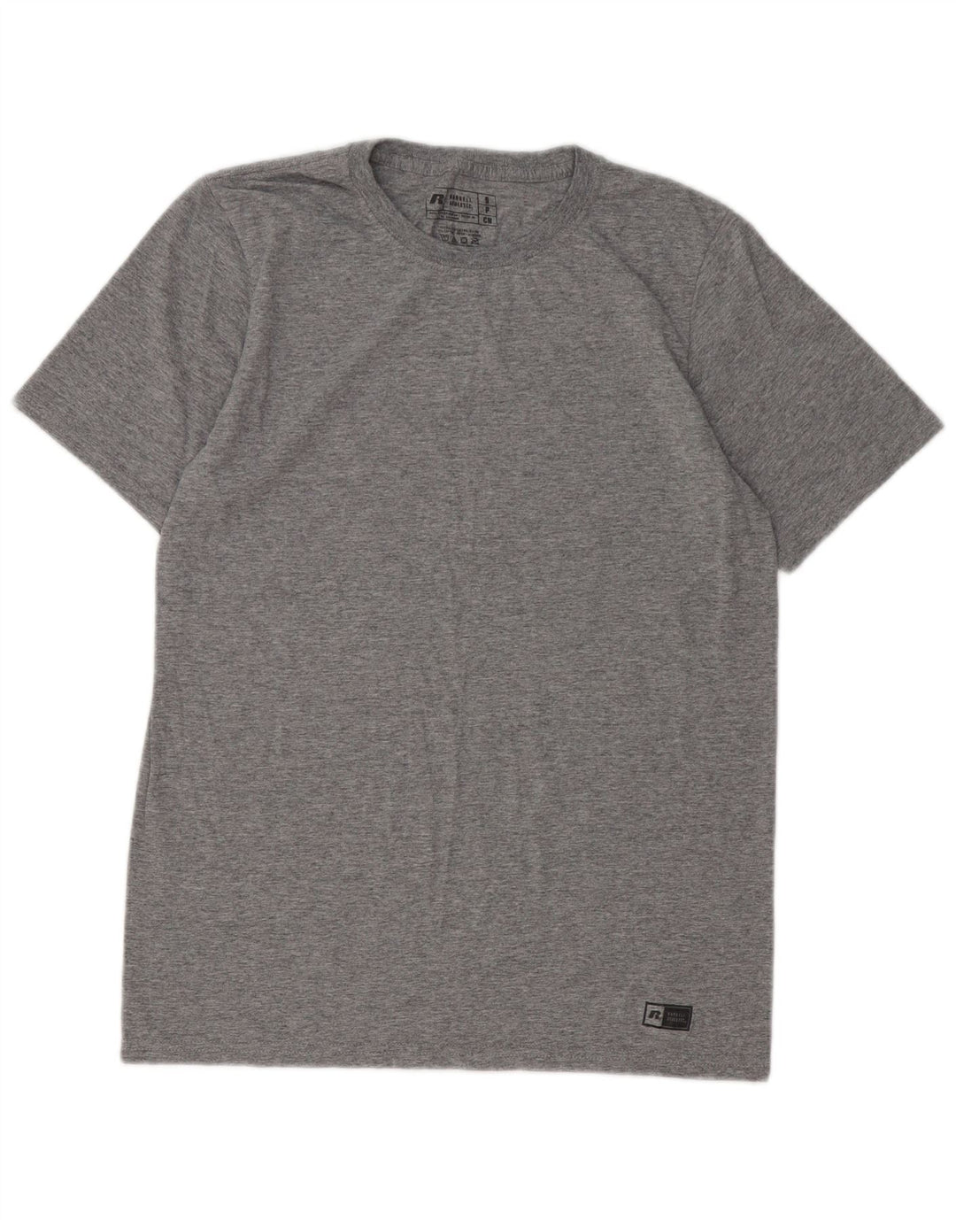 T-shirt da uomo RUSSELL ATHLETIC Top piccolo in poliestere chiazzato grigio