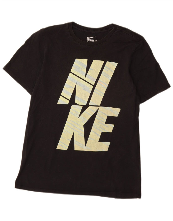 T-shirt grafica NIKE da uomo con taglio atletico, piccola, nera