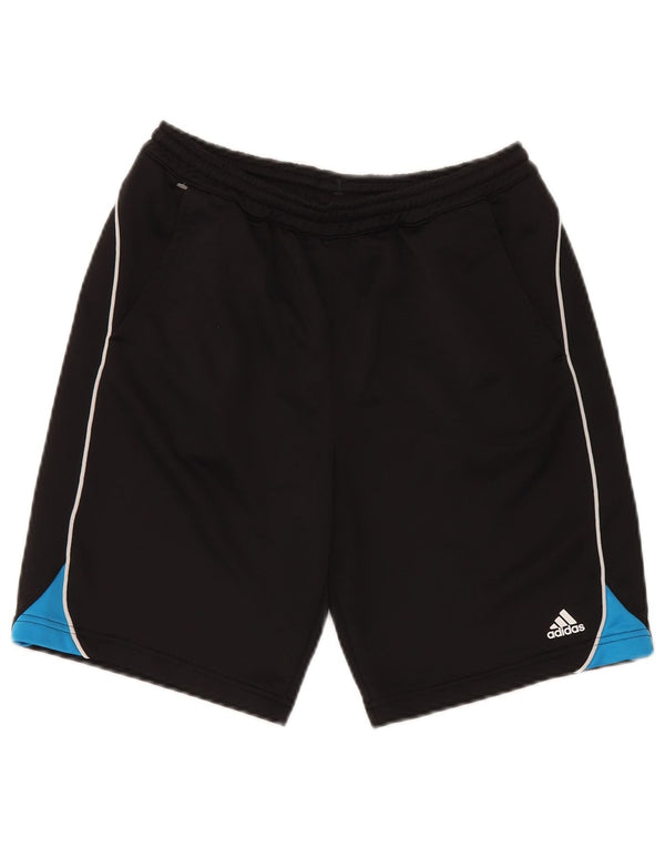 Pantaloncini sportivi Adidas da ragazzo 15-16 anni in poliestere color block nero