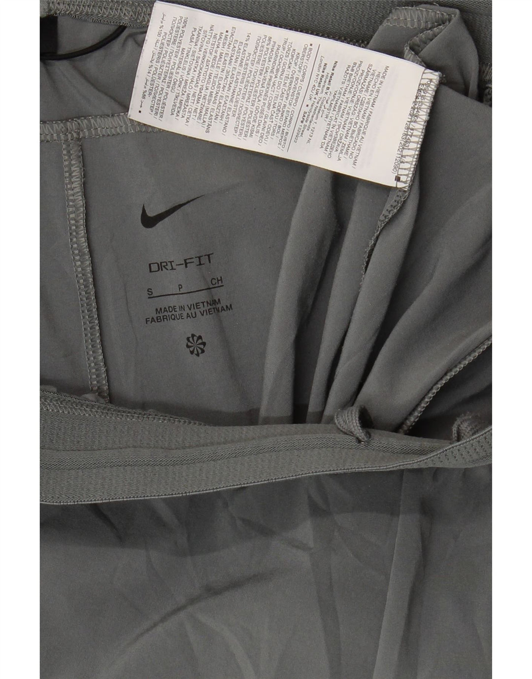 Pantaloncini sportivi Nike Dri Fit da uomo piccoli in poliestere grigio