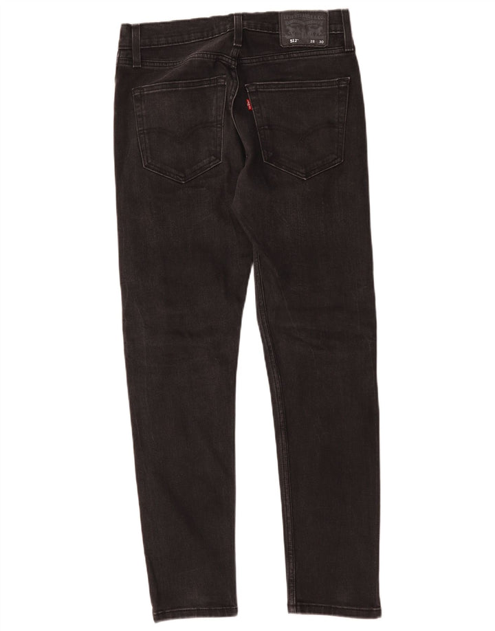 Jeans Levi's da uomo 512 slim affusolati W28 L30 cotone nero