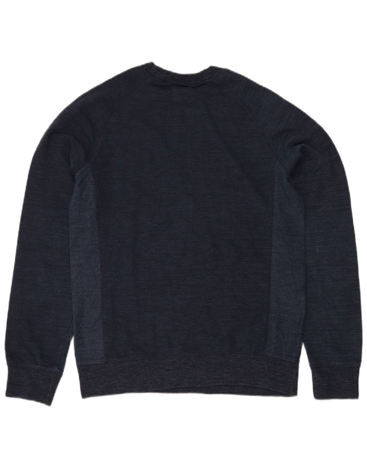 CHAMPION Mens Sweatshirt Jumper Small Navy Blue Cotton