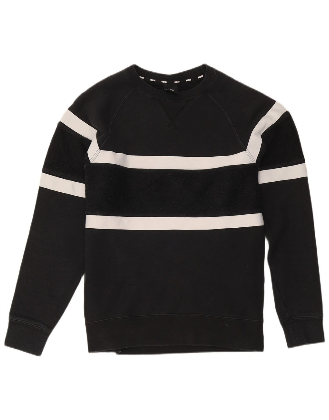 Felpa Nike da uomo, piccola, in cotone color block nero