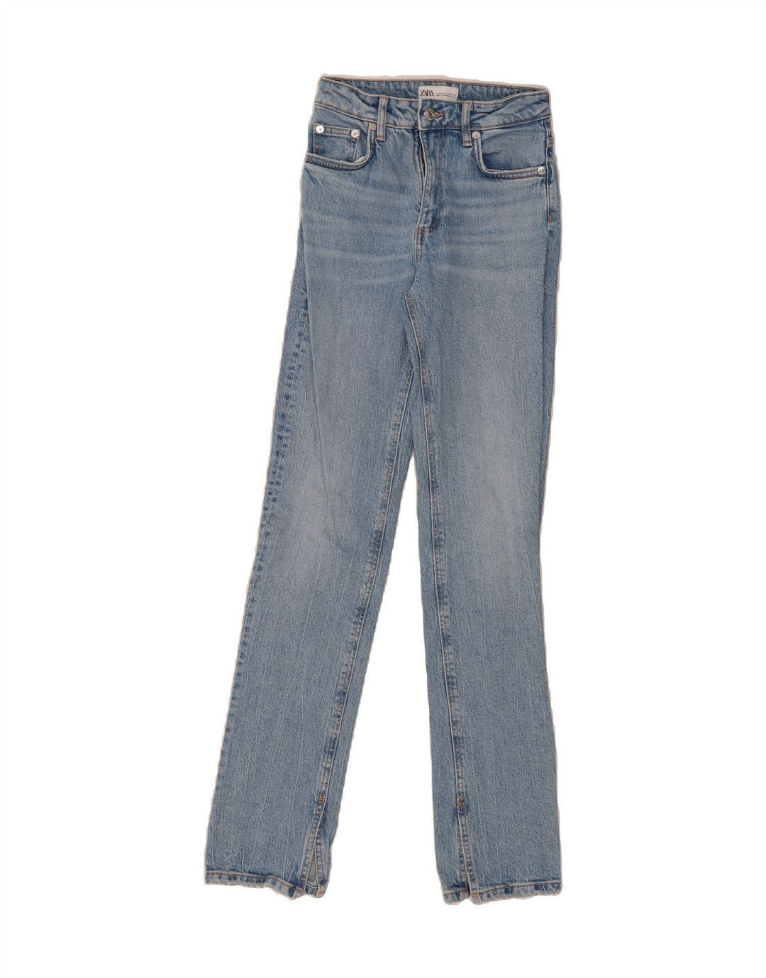 ZARA Womens Straight Jeans EU 32 2XS W22 L32 Blue Vintage Zara and Second-Hand Zara from Messina Hembry 