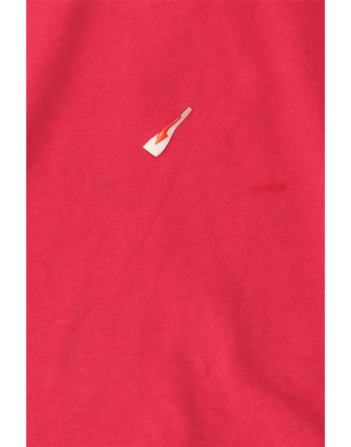 Felpa da donna con collo con zip White Stuff, maglione UK 12, cotone rosa medio