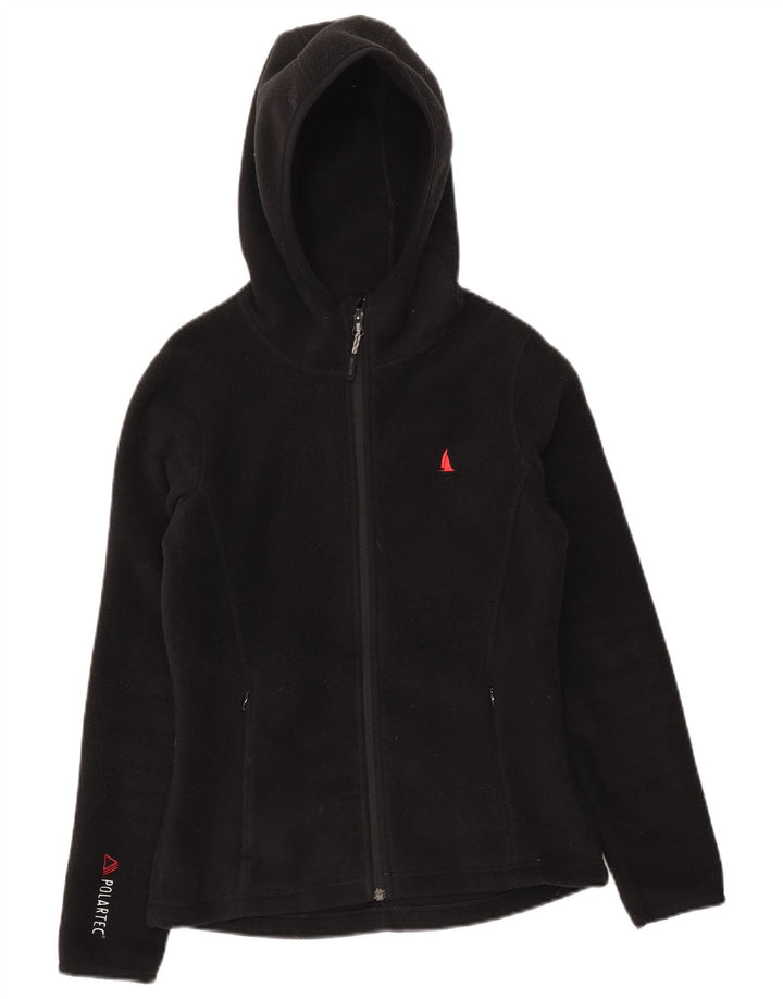 Giacca in pile con cappuccio Polartec da donna Musto UK 8 Small Poliestere nero