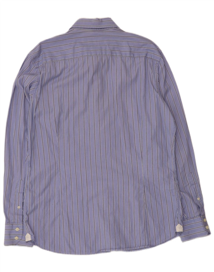 Camicia Hackett da uomo slim fit in cotone a righe grandi blu
