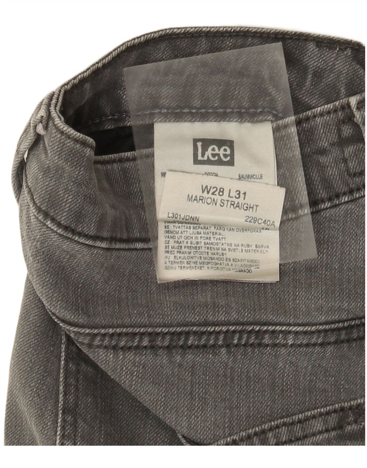 Jeans dritti Marion da donna Lee W28 L31 cotone grigio