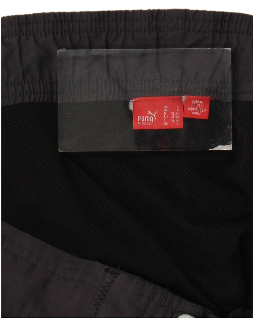 Pantaloncini da bagno grafici da uomo Puma Large Black Colourblock