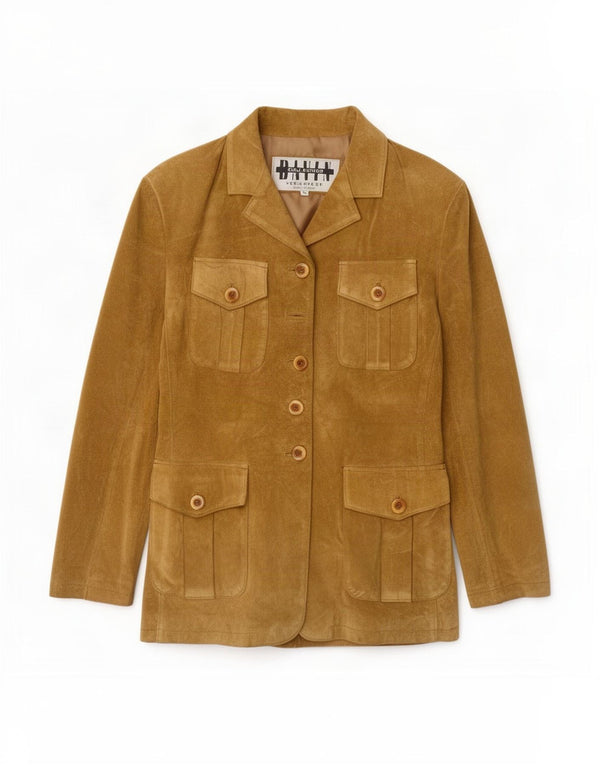 Giacca Davin Donna Scamosciata IT 46 Large Pelle Beige
