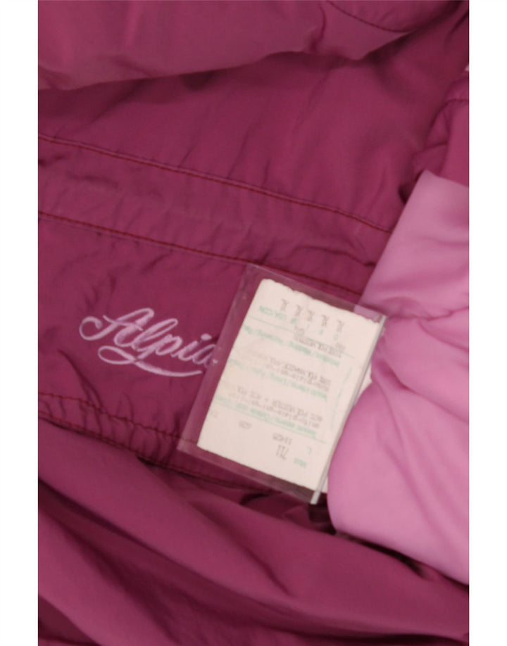 VINTAGE Womens Oversized Padded Jacket UK 18 XL Pink Colourblock Polyester Vintage Vintage and Second-Hand Vintage from Messina Hembry 