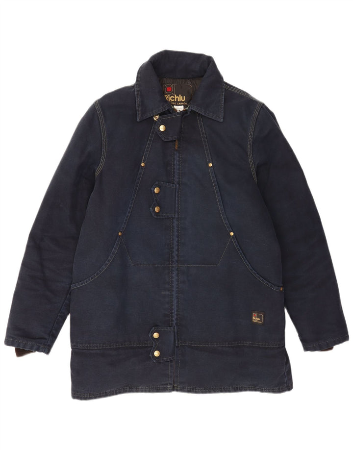 Giacca imbottita da uomo Richlu UK 36 piccola in cotone blu navy