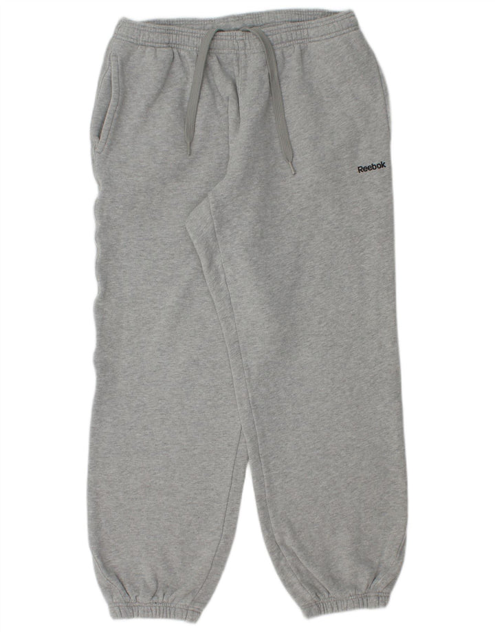 Pantaloni da tuta da uomo Reebok Joggers in cotone chiazzato grigio medio