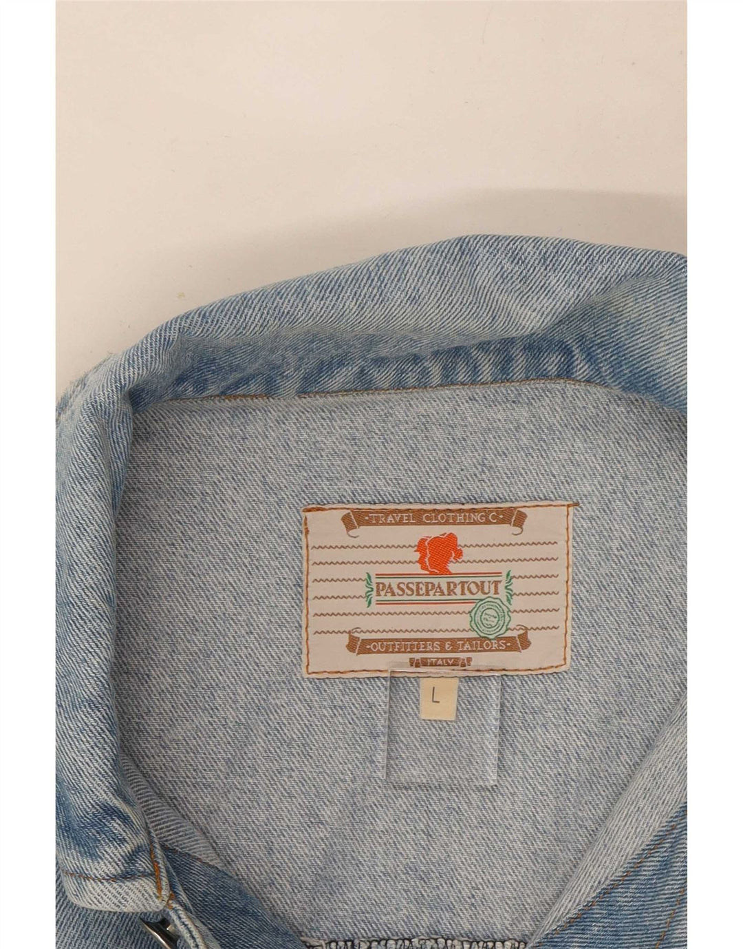 Giacca di jeans vintage da uomo UK 40 grande blu