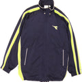 DIADORA Mens Tracksuit Top Jacket Medium Navy Blue Colourblock Polyester Vintage Diadora and Second-Hand Diadora from Messina Hembry 