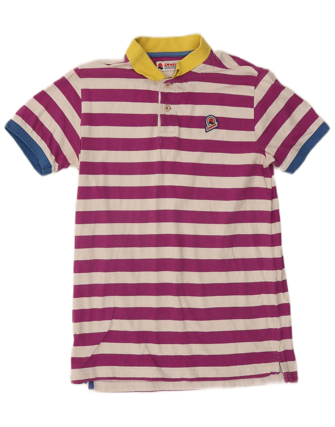 Polo Invicta da uomo piccola a righe viola