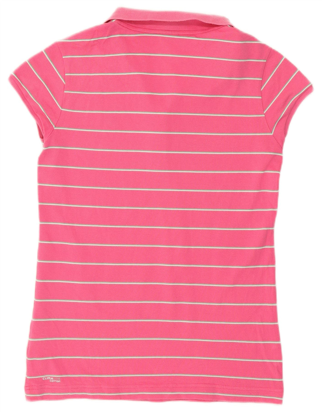 Polo ADIDAS da donna Clima 365 UK 14 a righe rosa medio