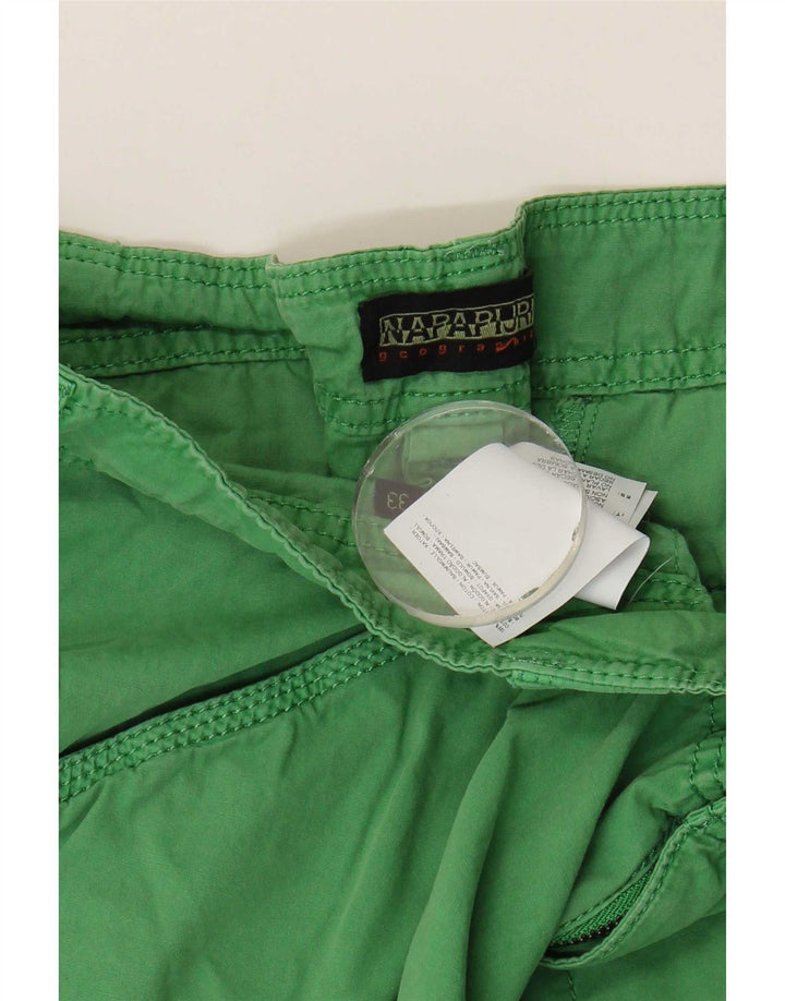 Pantaloncini cargo da uomo Napapijri W33 in cotone verde medio