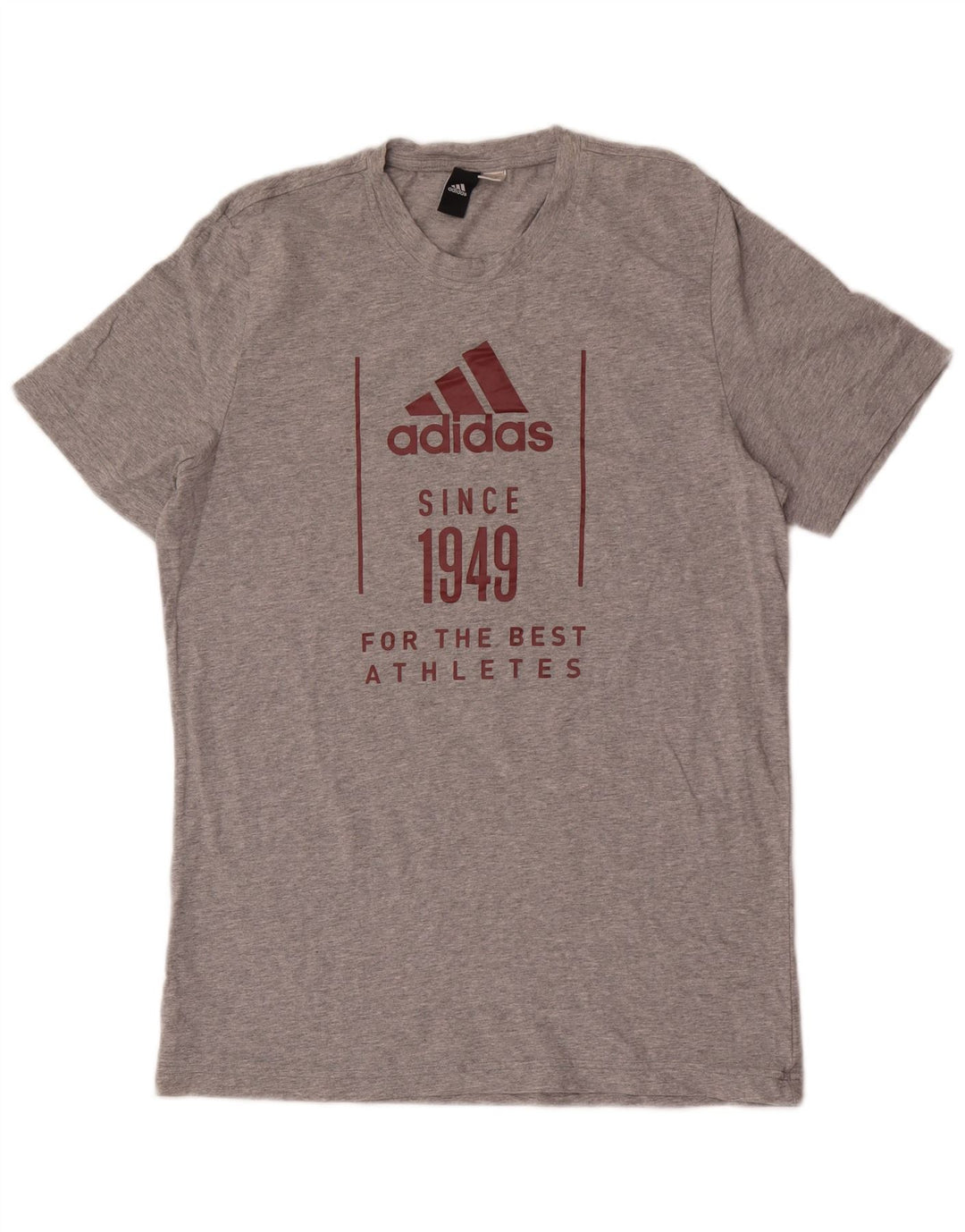 T-shirt grafica da uomo ADIDAS Top grigio medio chiazzato