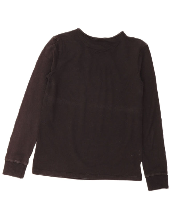 Top Adidas da donna a manica lunga UK 8 Small in cotone nero