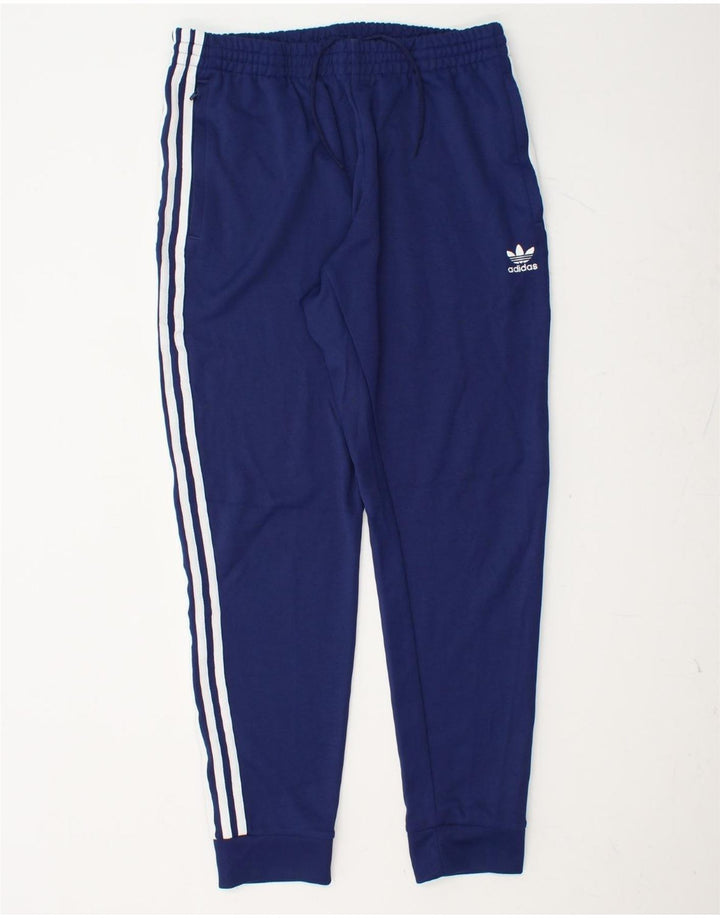 Pantaloni da tuta da uomo ADIDAS Joggers grandi poliestere blu navy