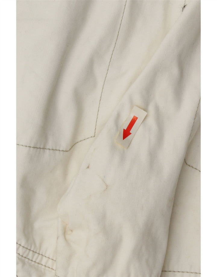 Pantaloni cargo dritti con grafica da uomo Murphy & Nye W33 L27 color block bianco